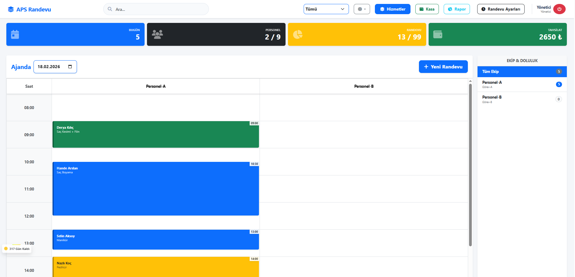 Randevu Takip Paneli